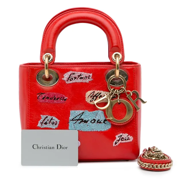 Dior Mini Calfskin Sequin Embellished Lady in Calfskin from HEWI, photo 5 of 5