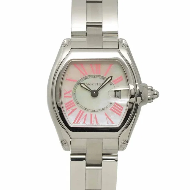 Cartier Roadster SM W6206006 2008 Christmas Quartz White Shell Dial in White from Luxury Promise