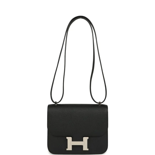 Hermès Constance 18 Black Epsom Palladium Hardware in Black Epsom leather from Madison Avenue Couture, photo 7 of 9