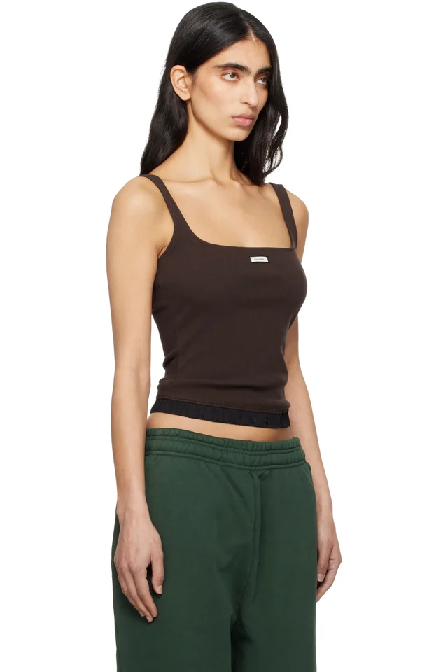 Entire Studios Brown Lounge Tank Top, photo 2 of 4 from SSENSE