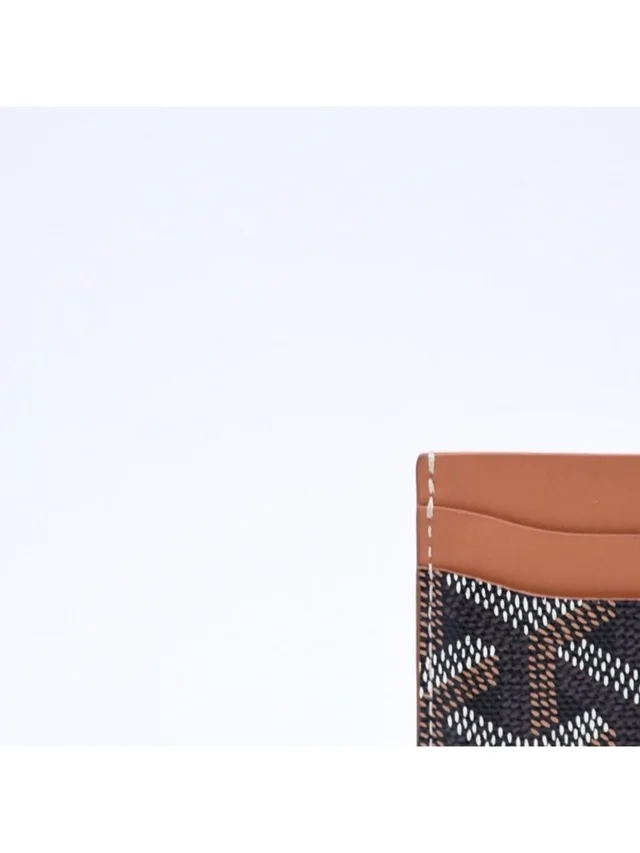Goyard Saint Sulpice Card Case Black Brown in black|brown|red Calfskin from Poshmark, photo 9 of 12