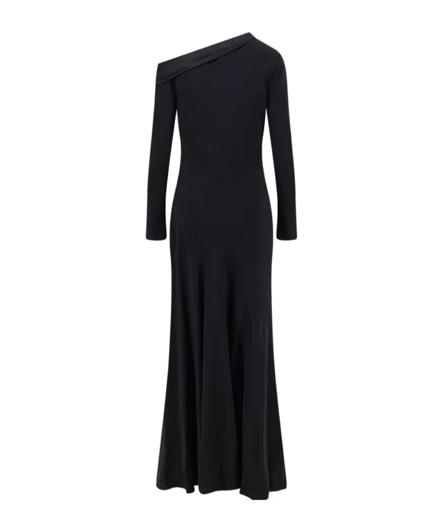 Alberta Ferretti one-shoulder satin gown, photo 2 of 3 from SENSER