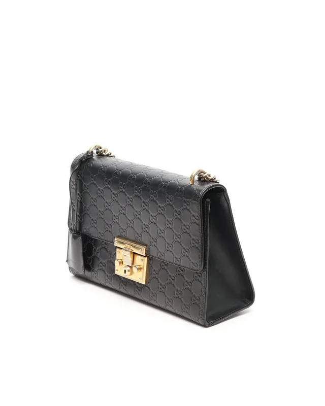 Gucci Guccissima Medium Padlock Shoulder Bag from A Retro Tale, photo 2 of 8