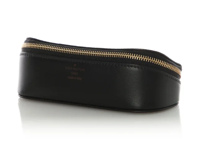 Louis Vuitton Monogram and Black Leather Sunglasses Pouch GM in Black Leather from Ann's Fabulous Finds, photo 2 of 8