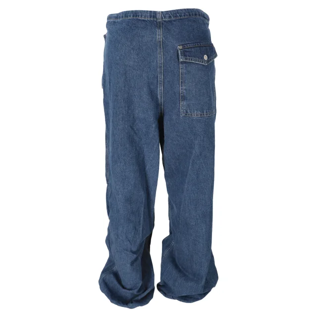 Dion Lee Parachute Wide-leg Jeans in Light Blue Cotton in blue, photo 3 of 6 from ShopSimon