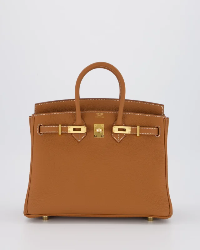 HOT* Hermès Birkin 25 Retourne Bag in Gold Togo leather from Sellier, photo 21 of 21