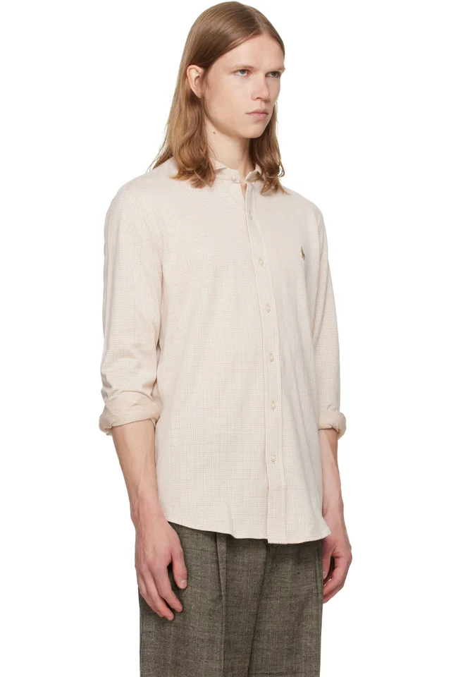 Polo Ralph Lauren Beige Jersey Knit Long Sleeve Sport Shirt, photo 2 of 5 from SSENSE