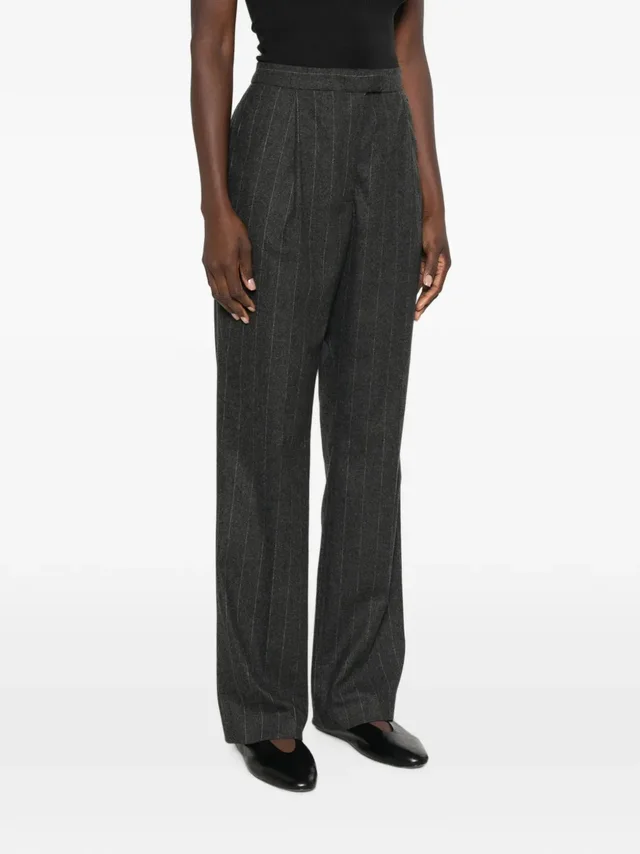 Herno pinstripe-pattern pleated tailored trousers, photo 2 of 5 from SENSER