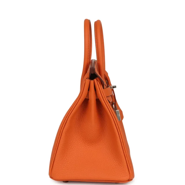 Hermès Birkin 25 Orange Togo Palladium Hardware in Orange Togo leather from Madison Avenue Couture, photo 4 of 9