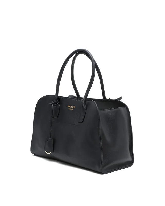 Prada Large Leather Tote Bag in Leather from A Retro Tale, photo 2 of 9