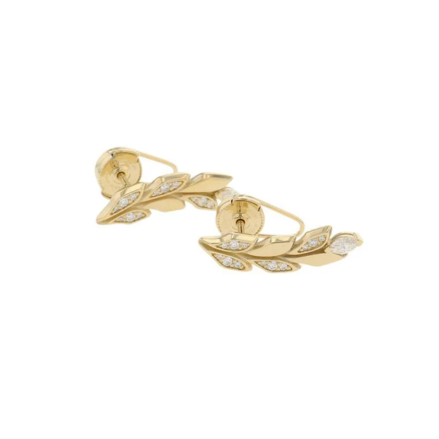 Tiffany & Co. Victoria Vine Climber Earrings 18K Yellow Gold in Yellow from GALLERY RARE, photo 2 of 2