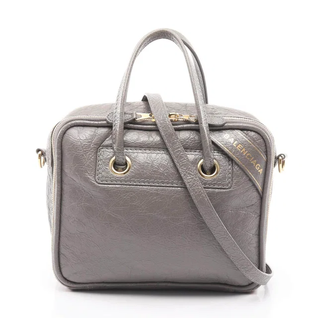 Balenciaga Blanket Square S Leather 2way Bag in Leather from LuxUness