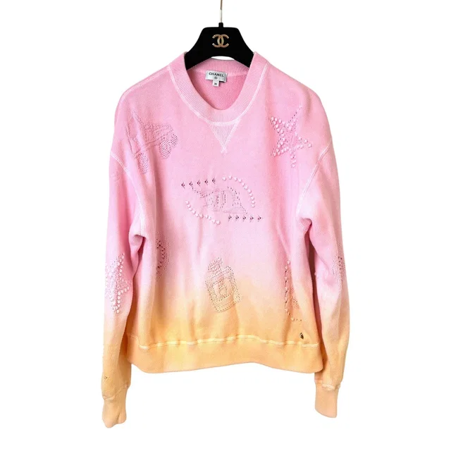 Chanel 23A Pink Cotton Pullover #36 in Pink from Luxury Promise