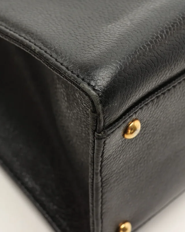 Chanel CC Caviar Tote Bag in Caviar leather from A Retro Tale, photo 6 of 11
