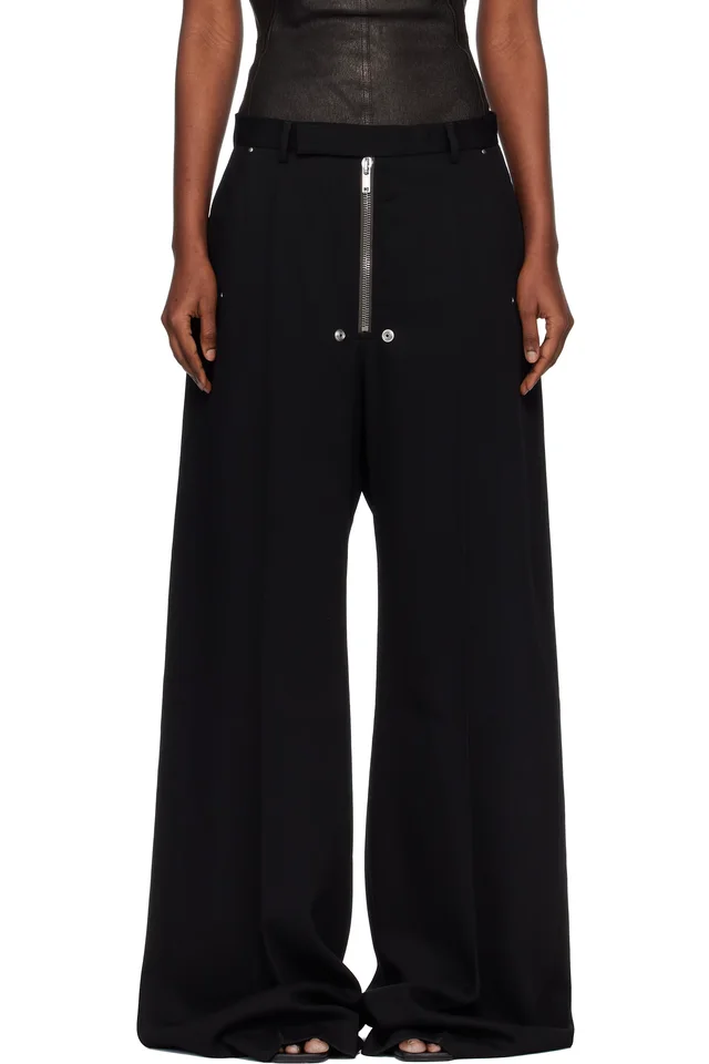 Black Tailored Wide Belas Trousers, image 1 of 1 from SSENSE