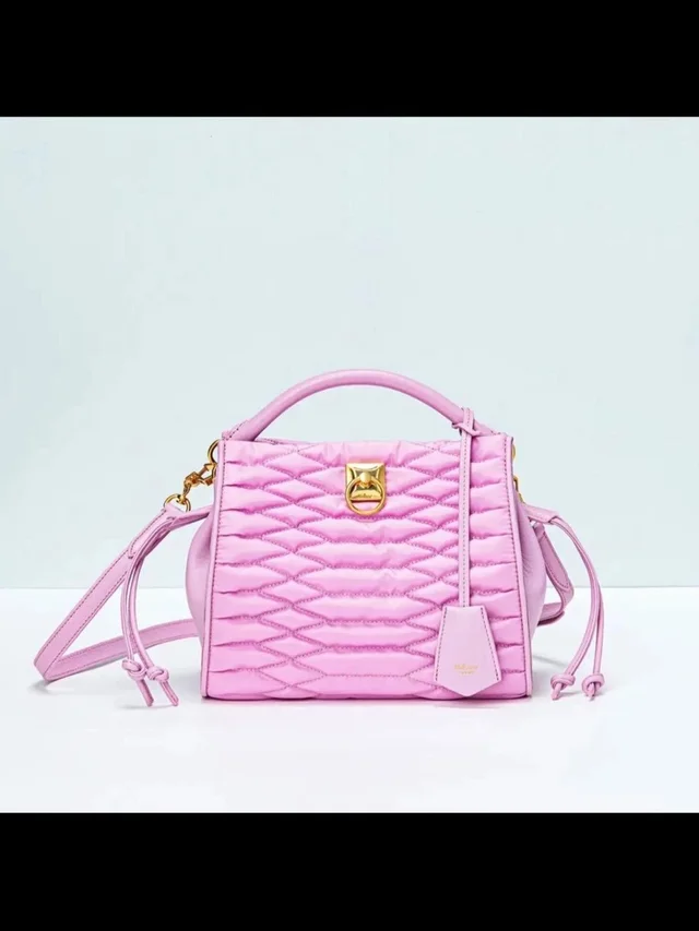 Mulberry Quilted Pink Top-Handle Crossbody Bag in pink from Poshmark