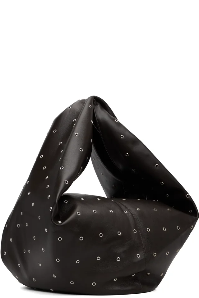 Gimaguas Brown Luna Eyelets Bag, photo 2 of 4 from SSENSE