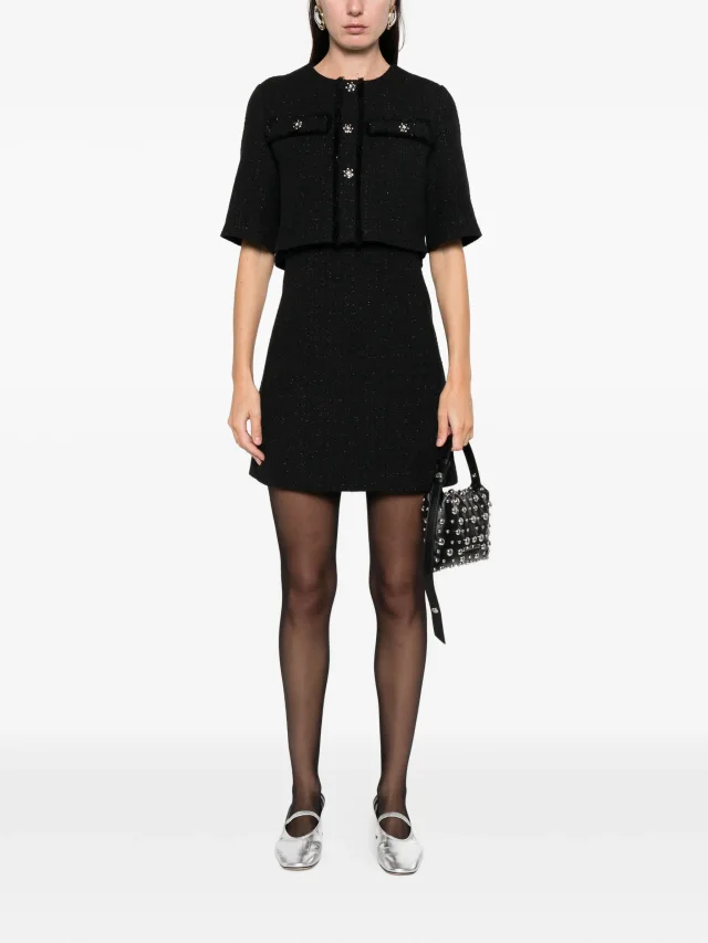 Maje 2-in-1 shiny tweed dress, photo 2 of 2 from FARFETCH
