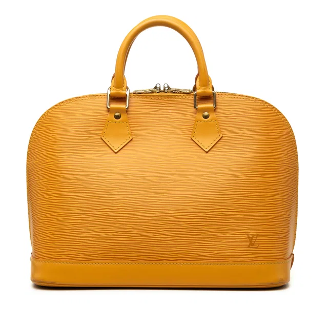 Yellow Louis Vuitton Epi Alma PM Handbag in Yellow Leather from Designer Revival