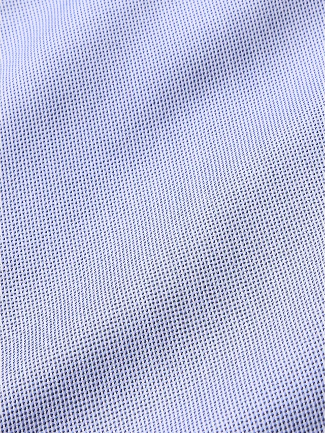 Banana Republic Slim-Fit Wrinkle-Resistant Dress Shirt in Blue Dobby, photo 4 of 6 from Banana Republic (Canada)