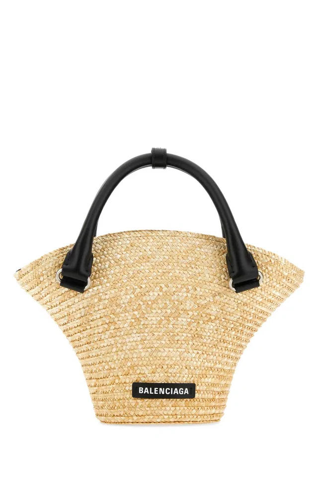 Balenciaga Bucket Bag — Beige in Beige Woven leather from HEWI