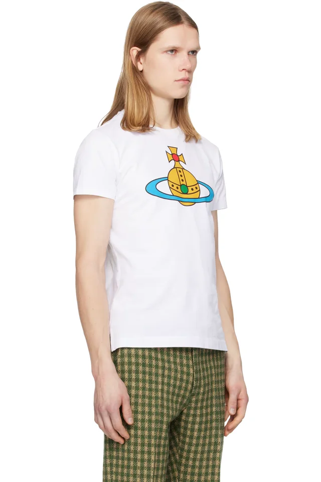 Vivienne Westwood White Oversized Orb Peru T-shirt, photo 2 of 4 from SSENSE