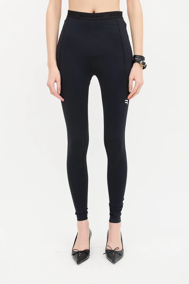 Balenciaga Activewear Logo Leggings from VSP Consignment