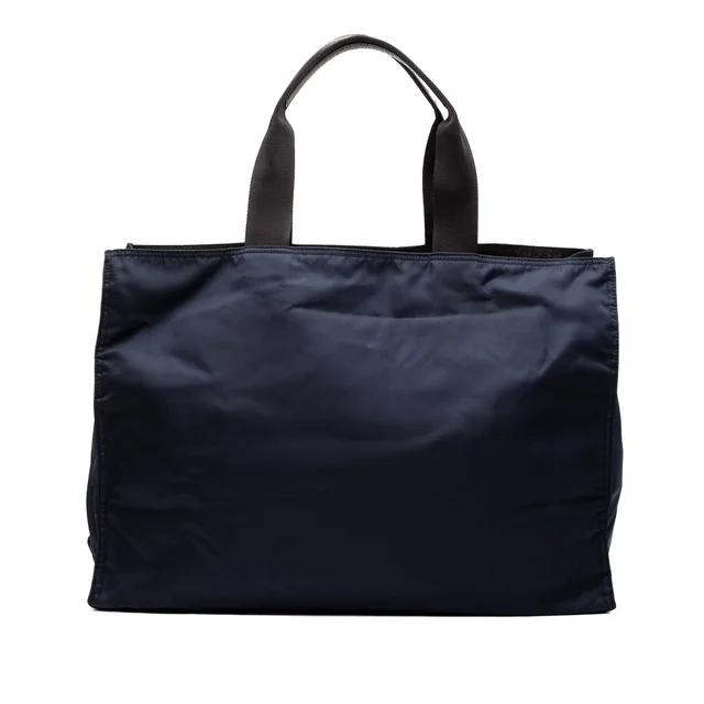 Blue Prada Tessuto Tote in Blue Nylon from Designer Revival