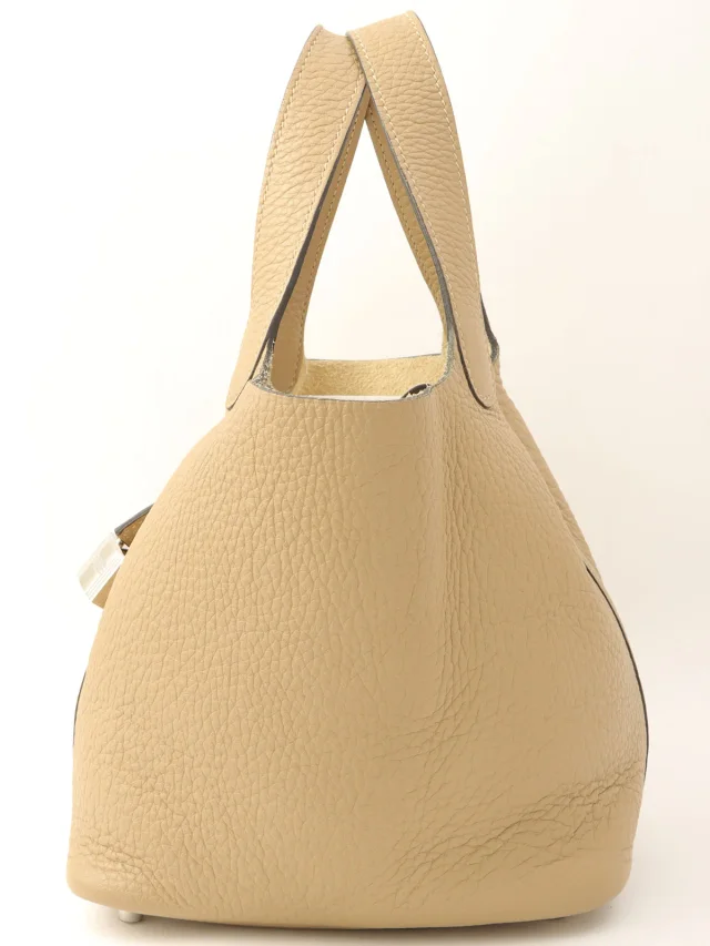 Hermès 2021 Picotin Lock PM Trench in Clemence leather from VINTAGE QOO TOKYO, photo 4 of 13