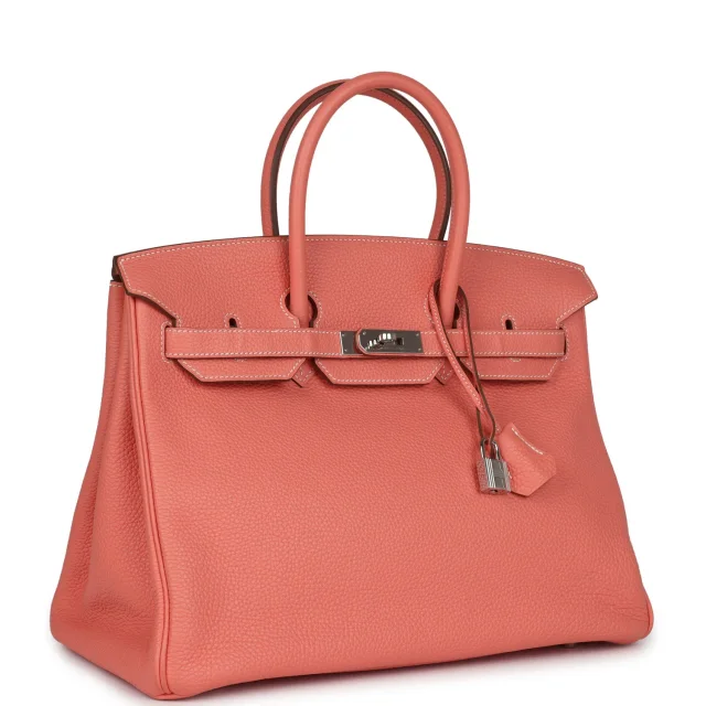Hermès Birkin 35 Crevette Clemence Palladium Hardware in Clemence leather from Madison Avenue Couture, photo 2 of 9