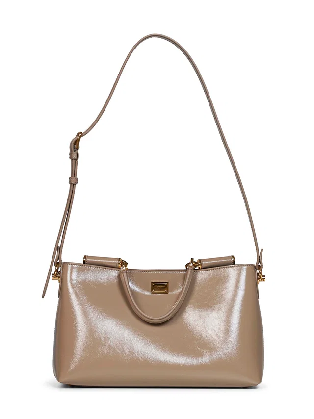 Dolce & Gabbana Vittoria Shoulder Bag — Beige Calf Leather in Beige Calfskin from HEWI