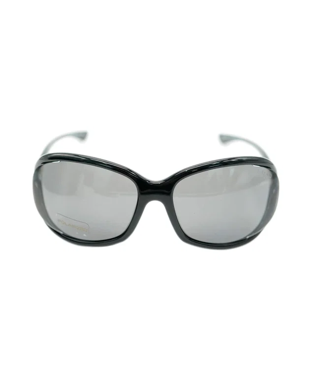 Tom Ford Womens Black Gold Polarized Sunglasses Jennifer TF 8 01D in Black Leather from Luxury Promise