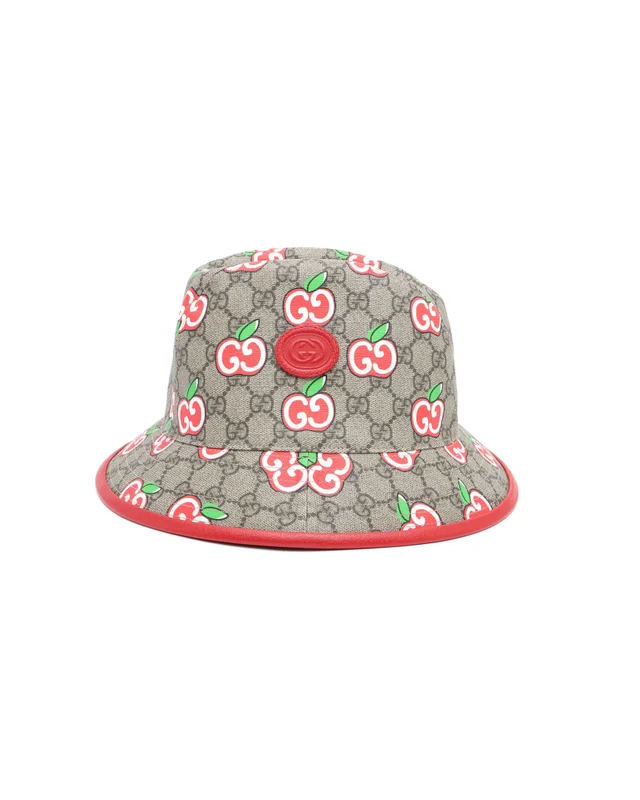 Gucci GG Apple Bucket Hat in Denim from A Retro Tale, photo 3 of 6