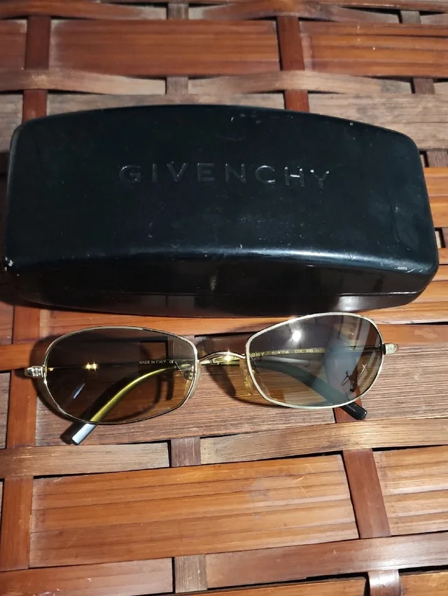 Givenchy Gold Metal Frame Sunglasses With Brown Lenses in gold|brown|red from Poshmark