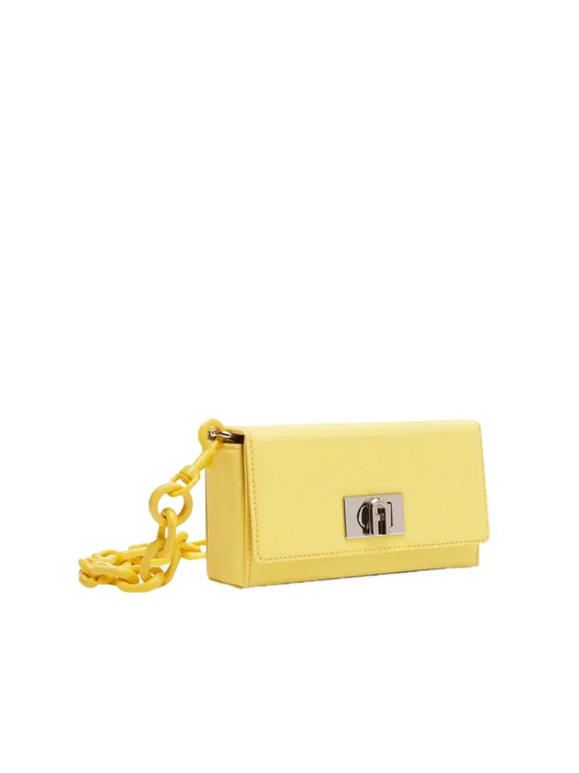 Furla Shoulder Bag — Yellow Textile in Yellow from HEWI