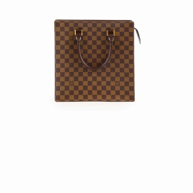 Louis Vuitton Sac Plat PM Damier Ebene in Brown Canvas from The Purse Affair