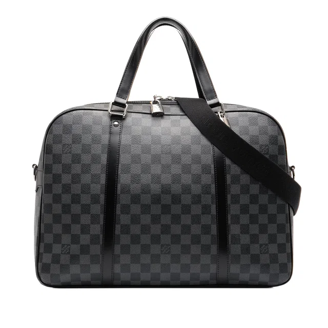 Black Louis Vuitton Damier Graphite Jorn Travel Bag in Black Canvas from Designer Revival