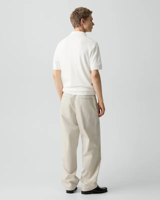 Theory Straight Chino Pant in Moonsoft Cotton, photo 4 of 6 from Theory