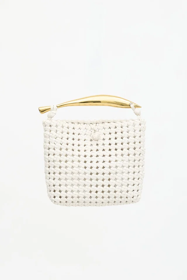 Bottega Veneta Leather Crochet Sardine Bag in Leather from VSP Consignment