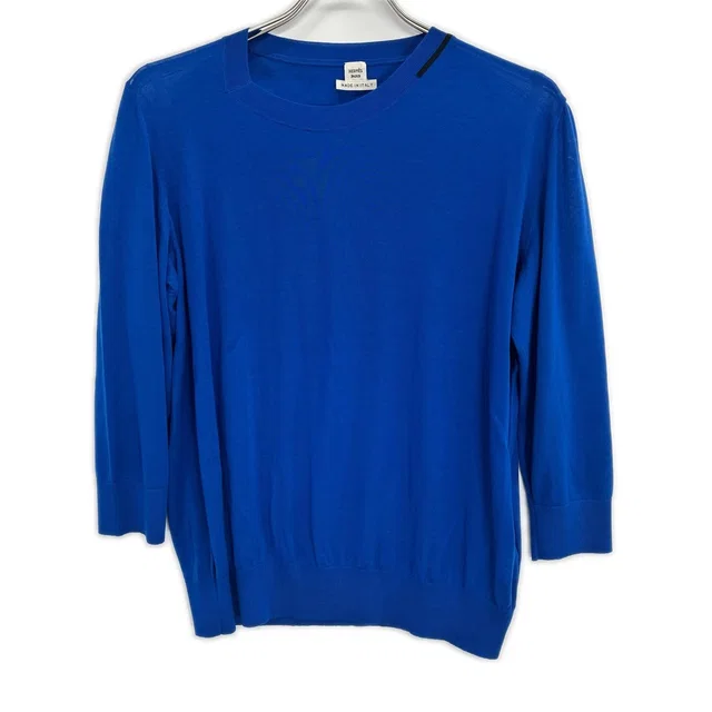Hermès Knit Sweater 44 in Blue Wool from The Reluxe