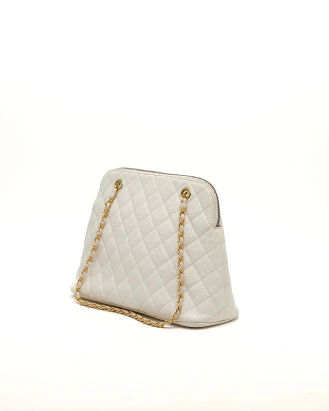 Chanel CC Caviar Tote Bag in Caviar leather from A Retro Tale, photo 2 of 11