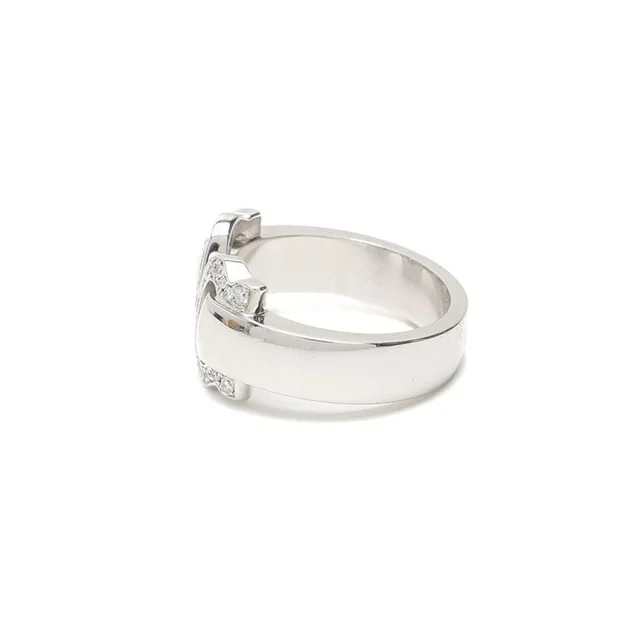 Cartier Double C 18Kt Diamond Ring, Size 50 from A Retro Tale, photo 2 of 2