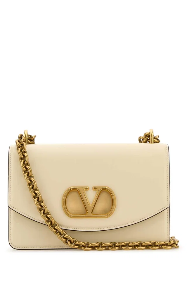 Valentino Garavani Shoulder Bag — White in White Leather from HEWI