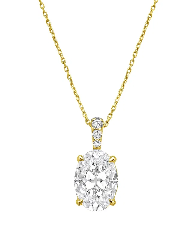 Diana M Lab Grown Diamonds Diana M. 14K 5.20 ct. tw. Lab-Grown Diamond Pendant Necklace, image 1 of 1 from Gilt