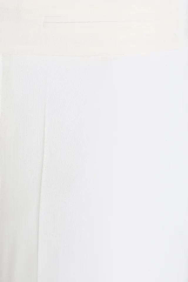Victoria Beckham Crepe Straight-Leg Pants in White, photo 4 of 4 from THE OUTNET