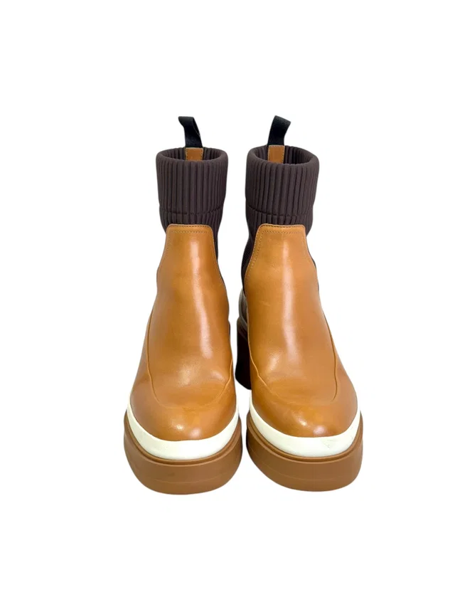 Hermès Brown Calf Ankle Boots Shoes #36 in Brown from Luxury Promise