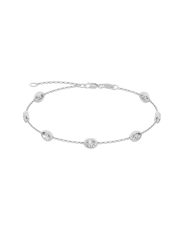 Lab Grown Diamonds 14K 2.00 ct. tw. Lab-Grown Diamond Station Bracelet, image 1 of 1 from Rue La La