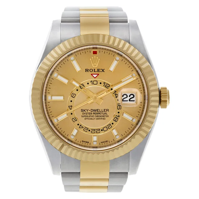 Unused Rolex Sky-Dweller 42mm 326933 in Stainless Steel, Yellow Gold from Gray And Sons