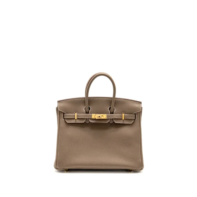 Hermès Birkin 25 togo Etoupe GHW Stamp K in Taupe Togo leather from EMIER