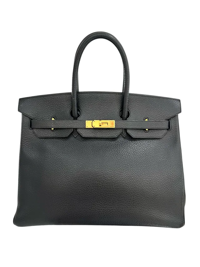 Hermès Birkin 35 Black GHW #G Square (Y2003) - clouchette, lockset, dustbag in Black from Luxury Promise, photo 1 of 1